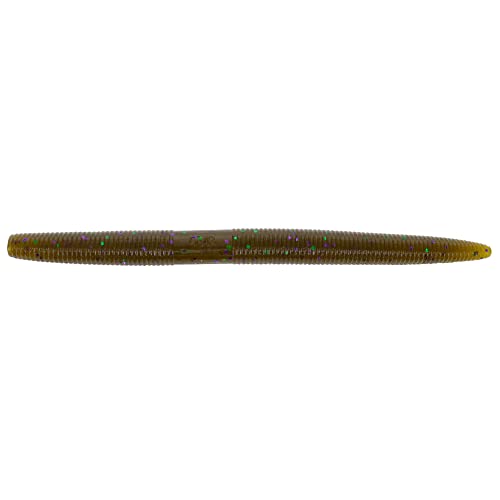 6-Inch Senko Worm Bait - Green Pumpkin with (5 Pack)