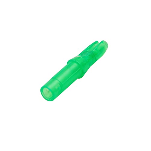 Green Archery Arrow Nocks - 50 Packs Plastic Inserts .244/.246