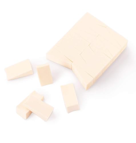 60pcs Disposable Makeup Wedge Sponges - Latex Free Applicators