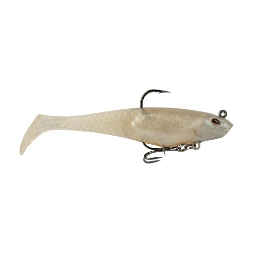 Berkley PowerBait Saltwater Pre-Rigged Cullshad Soft Plastic Bait - Cold Beer, 4 Inch