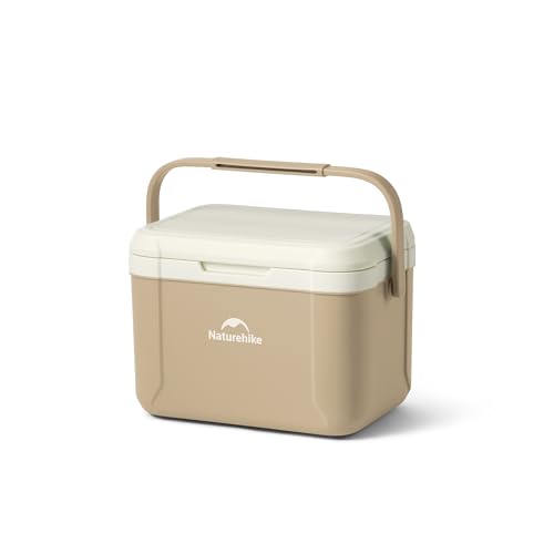 Naturehike 5.3-Quart Hard Cooler Ice Chest Brown | Insulated Outdoor Everyday