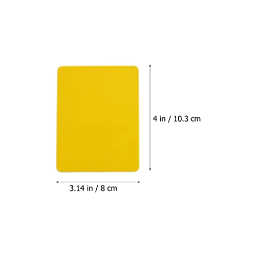 10 Pcs PVC Referee Cards Set - Red & Yellow Sports Game Cards