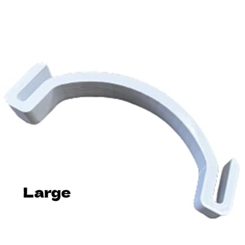 KTD Hat Shaper/Hat Curving Band/Bill Bender/Brim Bender Hat Bender Brim Bender Forming Tool for Perfect Curve Shaper Era Fitted Hat Made in USA - Two (2) Sizes for Custom Adjustable fit White