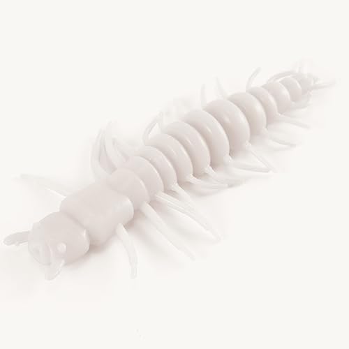 Soft Fishing Lure Worm Bait - 3" Pearl - 8 Pack