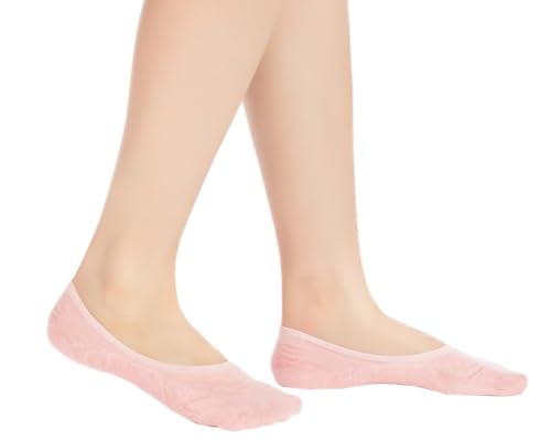 6 Pairs Women's Casual No Show Anti-Slip Socks - 6 Colors