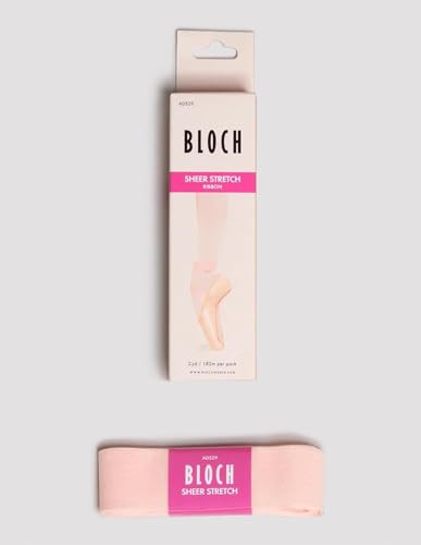 Sheer Stretch Ballet Pointe Shoe Ribbon - Pink, 2 Yards