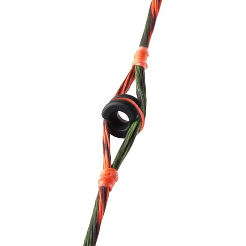 Archery Peep Sight - 1/4" Pro Aluminum Bow Sight - Matte Black