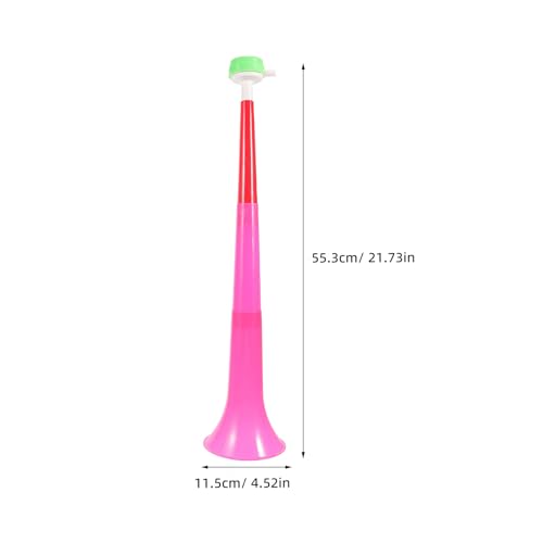 Set of 4 Plastic Stadium Horns - Cheering Noisemakers for Sports Events