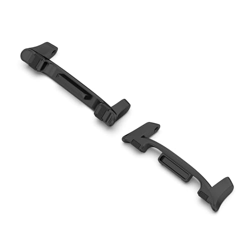Stainless Steel Watch Band Connectors for Galaxy Watch 8 - Black/Silver