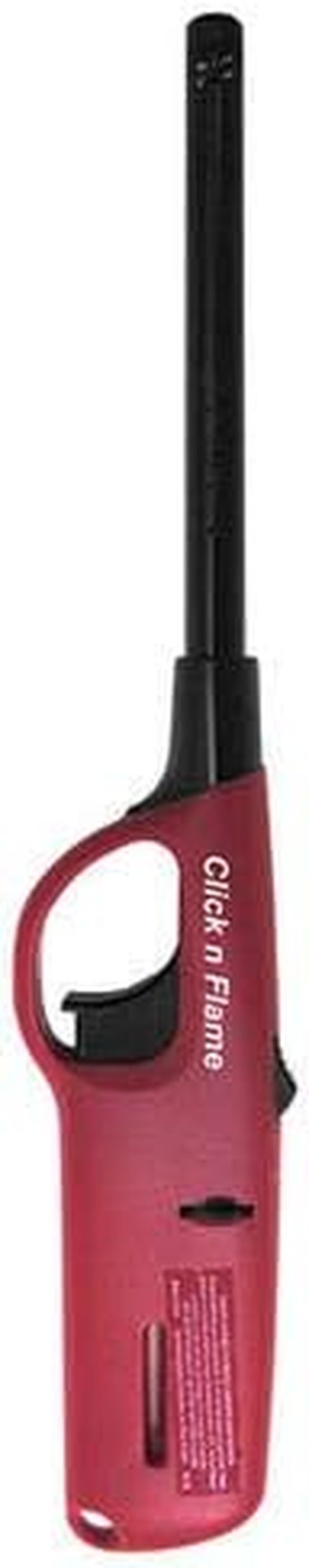 Click n Flame Utility Lighter 4-Pack | Wind Resistant Flexible Shaft for BBQ, Kitchen & Grill