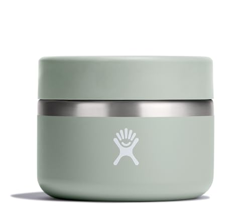 Hydro Flask 12 Oz Insulated Food Jar - Agave Green Leakproof Stainless Steel Snack Container for Hot & Cold Food