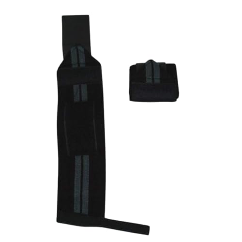 2POOD Wrist Wraps for Weightlifting – Charcoal, 18in, Adjustable Support