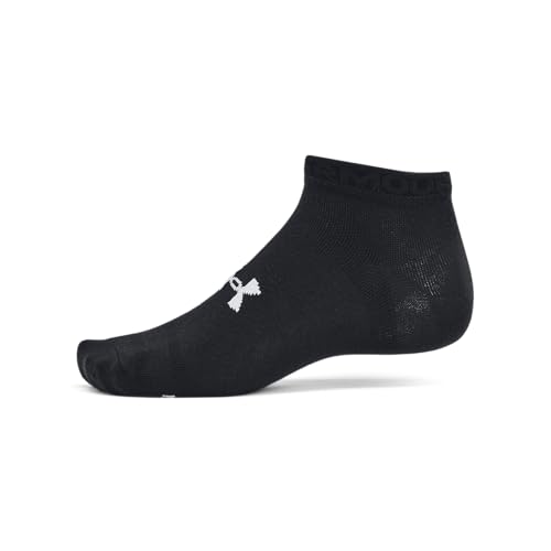 Under Armour Unisex Adult Essential Low Socks 6-Pack Black Large