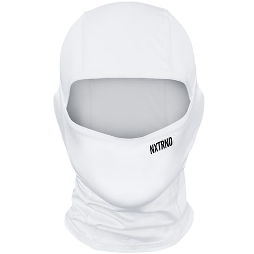 Breathable Ski Mask - Lightweight Moisture-Wicking Balaclava - One Size, White