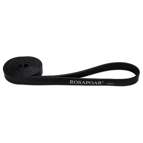 Black Resistance Band - Natural Latex Pull Up Band for Fitness