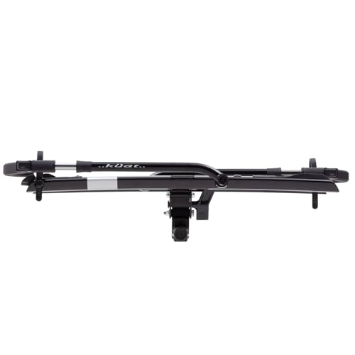 Lightweight 2-Bike Hitch Rack with Cable Lock - 2" Black Metallic & Gray Anodize