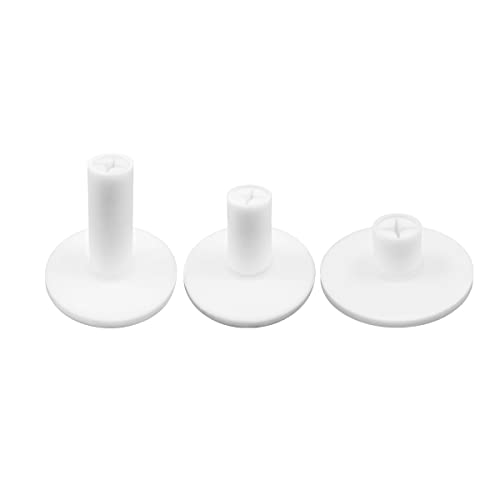 Golf Practice Tees - 3 Count White Cross Tee - Rubber & Flexible