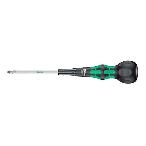 Wera Kraftform Ball-Grip Phillips Screwdriver PH2 2x100mm - Green/Black, One Size