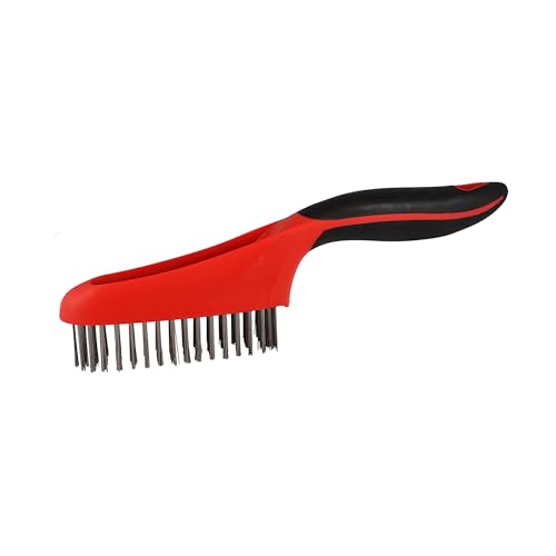 Red Devil 4162 Soft Grip Stainless Steel Wire Brush, 10", Steel