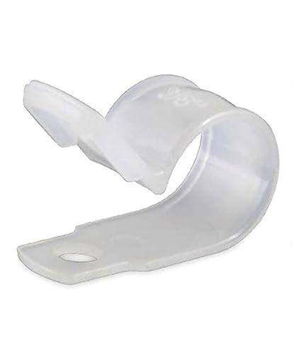 Marine Grade Nylon Cable Clamps - 3/16-Inch Natural, 25-Pack