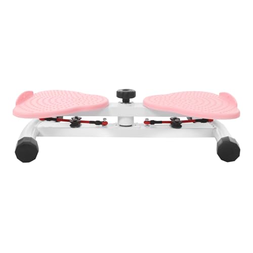 Waist Twister Machine - Ab Twist Board for Home Gym - Pink
