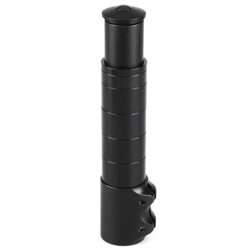 Azarxis Bike Fork Stem Extender 145mm 1-1/8" 28.6mm Aluminum Black 185mm