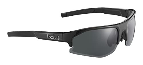 Bollé Bolt 2.0 S Rectangular Sports Sunglasses Black Shiny - Small Fit