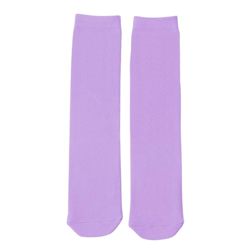 Toddler Cotton Knee High Tube Socks - Light Purple, 3-6 Years