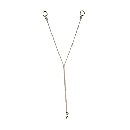 String Training Fork - White Poly Rope with Brass Hardware