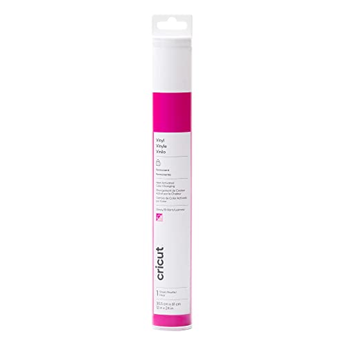 Heat-Activated Color-Changing Vinyl Roll - Magenta/Light Pink - 12"x24"