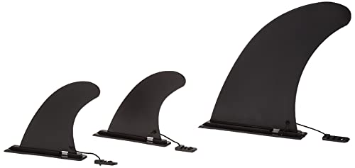 Replacement Fins for Inflatable Paddle Boards - Set of 3 Black Fins