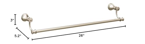 Moen YB6424NL Belfield 24-Inch Bathroom -Towel Bar, Polished Nickel