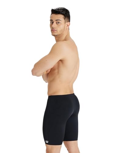 Men's Dynamo Swim Jammer Athletic Swimwear Knee Length Black 30
