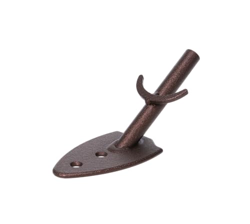 Big Game Skull Display Mount - Powder-Coated Steel - Brown