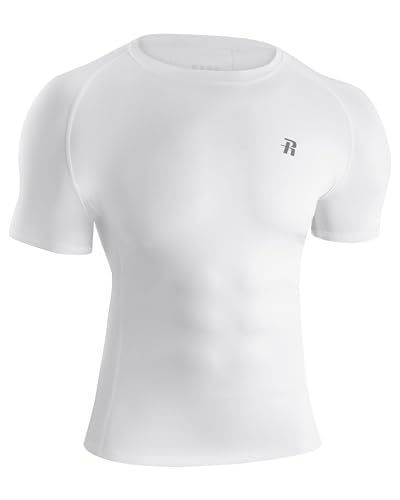 Runhit Short Sleeve Compression Shirts for Men, Quick Dry Cool Men's