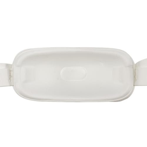 Shock Doctor Football Chin Strap – White, adjustable 4-point, youth & adult