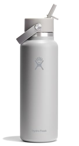 Hydro Flask 40 Oz Tonal Birch Wide Mouth Insulated Water Bottle with Flex Straw Lid