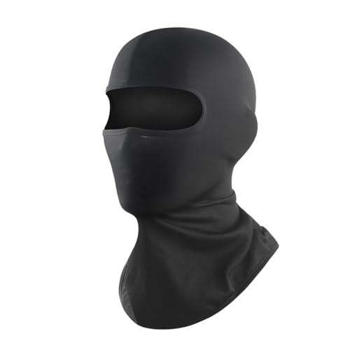 Balaclava Summer Cooling Face Mask - Lightweight UV Protection - Black