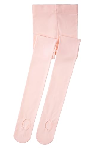 Convertible Ballet Tights for Girls - 50D Ultra Soft, 9-14 Years, Ballet Pink