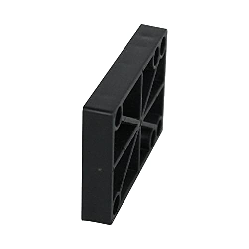 Old School Skateboard Riser Pads Set of 2 - 1/2" Black Plastic