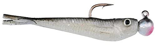 Power Minnow Fishing Bait - Black Shad, 2in Soft Plastic Lure
