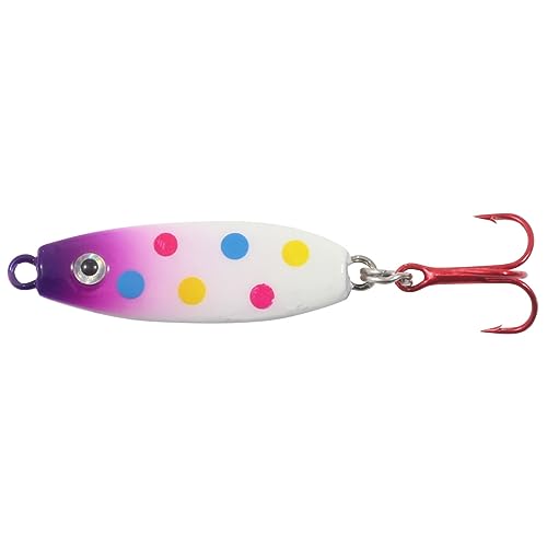 Forage Minnow Ice Fishing Jigging Spoon Lure - Purple Wonder 1/16 OZ