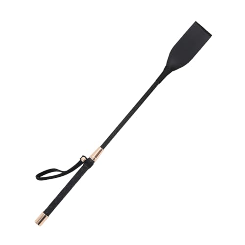 18-Inch PU Leather Riding Crop - Ergonomic Equestrian Whip