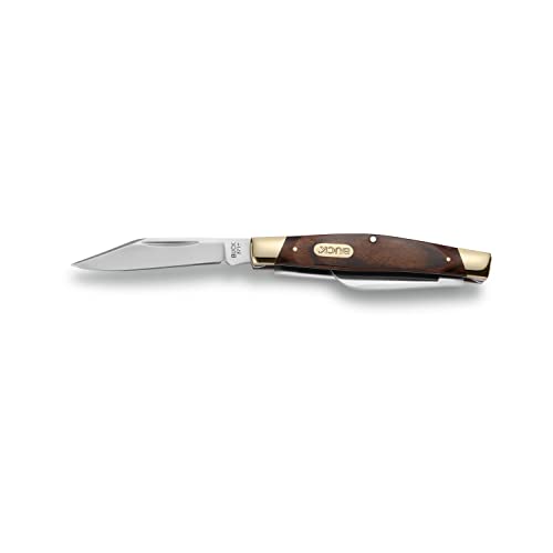 Buck Knives Stockman 3-Blade Folding Pocket Knife Brown Woodgrain US Made