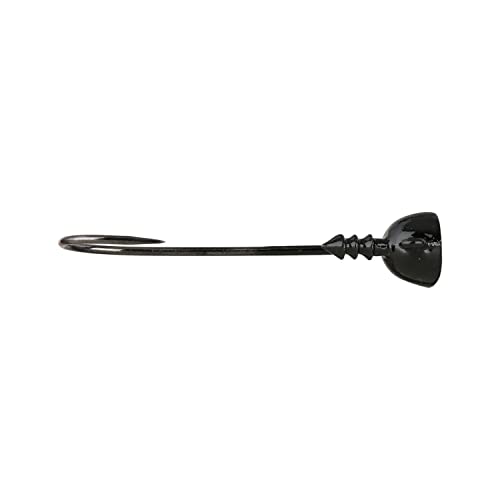 Spot Remover Shaky Jig Head for Soft Plastic Bass Baits - 1/8 oz, Black