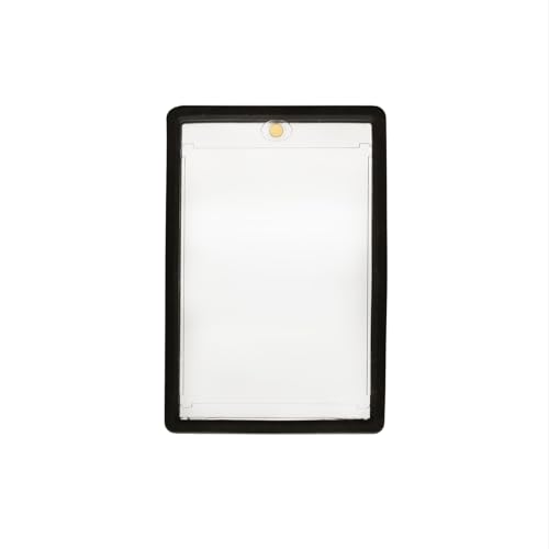 Black Magnetic One Touch Card Case Bumper Guards for PSA Graded Cards | Includes Display Sleeve Protectors
