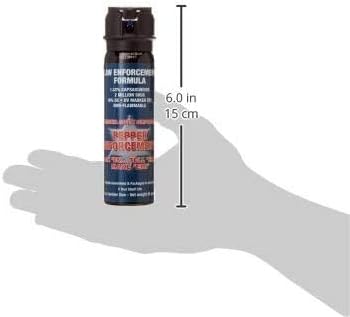 Pepper Spray 4 oz. - Maximum Police Strength OC Formula with Belt Clip Holster for Self Defense