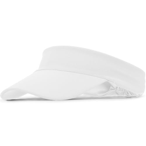 ROYBENS White Sun Visor for Women & Men Summer Lightweight Sports Hat