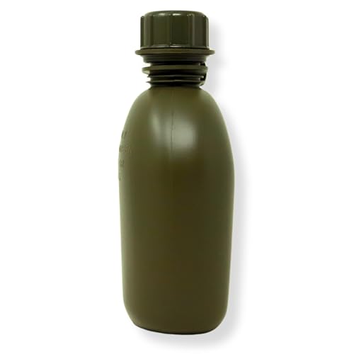 Military-Style 1 Qt. Rugged Plastic Canteen Water Bottle - Olive Drab