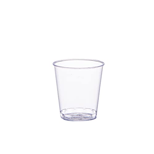 1 oz Clear Plastic Shot Glasses - 100 Count Disposable Cups